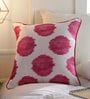 Abstract Pattern Cotton Pink Cushion Cover 18 x 18 inches