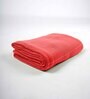 Red Aloevera Double Cloth Striped 300 GSM Bath Towel