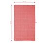Red Aloevera Double Cloth Striped 300 GSM Bath Towel