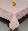Pink Cotton 94x55 Inches 6 Seater Table Cloth