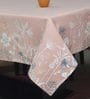 Pink Cotton 94x55 Inches 6 Seater Table Cloth