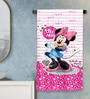 Pink Cotton Disney Minnie 400 GSM Bath Towel (1Pc)