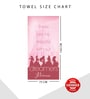 Pink Cotton Disney Princess 400 GSM Bath Towel (1Pc)