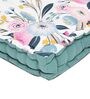 Pink Cotton Floral 20x20 inches Floor Cushion