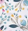 Pink Cotton Floral 20x20 inches Floor Cushions (Set of 2)