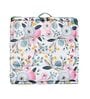 Pink Cotton Floral 20x20 inches Floor Cushions (Set of 2)