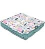 Pink Cotton Floral 24x24 inches Floor Cushions (Set of 2)
