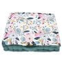 Pink Cotton Floral 24x24 inches Floor Cushions (Set of 2)