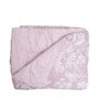 Pink Cotton Floral 350 GSM Double Bed Reversible Quilted Comforter