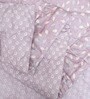 Pink Cotton Floral 350 GSM Double Bed Reversible Quilted Comforter