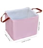 Pink Cotton Foldable Cloth Organiser