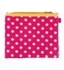 Pink Cotton Foldable Set Of 3 Drawer Organisers