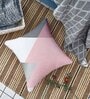 Pink Cotton Geometric 16x16 inches Cushion Covers (Pack of 5)