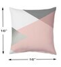 Pink Cotton Geometric 16x16 inches Cushion Covers (Pack of 5)