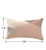 Pink Cotton Geometric 18x12 inches Cushion Covers (Pack of 2)