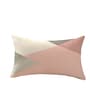 Pink Cotton Geometric 18x12 inches Cushion Covers (Pack of 2)