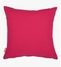 Geometric Pattern Cotton Pink Cushion Cover 16 x 16 inches