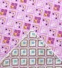 Pink Cotton Geometrical 144 TC  Double Bed Dohar