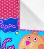 Pink Cotton Peppa Pig 400 GSM Bath Towel (1Pc)