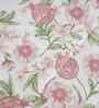 Pink Cotton Polyester Fruit Print 115 GSM Double Bed Quilt