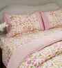 Pink Cotton Polyester Fruit Print 115 GSM Single Bed Quilt
