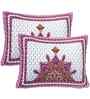 Pink Cotton Premium Quality 210 TC (18*28 Inches) Pillow Covers Set