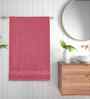 Pink Cotton Printed 300 GSM Bath Towel (1 Pc)