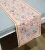 Glacier (90x17) Pink Cotton Table Runner