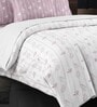 Pink Cotton Pritned 300TC Super King Bedsheet with 2 Coordinate Pillow Covers