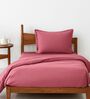 Pink Cotton 210TC Colors Striped All Weather Single 150GSM Bedding Set 1 Comforter 1 Bedsheet 1 Pillow Covers