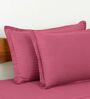 Pink Cotton 210TC Colors Striped Heavy Winter Double 400GSM Bedding Set 1 Comforter 1 Bedsheet 2 Pillow Covers