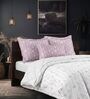 Pink Cotton 210TC Printed All Weather Double 150GSM Bedding Set 1 Comforter 1 Bedsheet 2 Pillow Covers