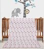 Pink Cotton Reversible Anti Fungal Pack of 1 Crib Size Kids Dohar