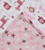 Pink Cotton Reversible Anti Fungal Pack of 1 Crib Size Kids Dohar