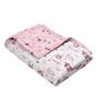 Pink Cotton Reversible Anti Fungal Pack of 1 Crib Size Kids Dohar