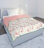 Pink Cotton Floral 120 GSM Reversible Single Bed Dohar