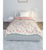 Pink Cotton Floral 120 GSM Reversible Single Bed Dohar