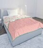 Pink Cotton Floral 120 GSM Reversible Single Bed Dohar