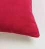 Pink Solid Cotton 20 x 20 Inches Cushion Covers (Set of 2)