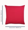 Pink Cotton Solid 20x20 inches Cushion Covers (Set of 5)