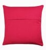 Pink Cotton Solid 20x20 inches Cushion Covers (Set of 5)