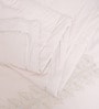 Pink Cotton Solid 350 GSM Double bed Premium Enbroidered Reversible Comforter