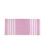 Pink Cotton Striped 201-250 GSM Bath Towel (Set of 3)