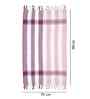 Pink Cotton Striped 225 GSM Bath Towels Pack of 2