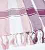 Pink Cotton Striped 225 GSM Bath Towels Pack of 2