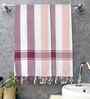 Pink Cotton Striped 225 GSM Bath Towels Pack of 2