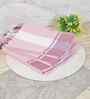 Pink Cotton Striped 225 GSM Bath Towels Pack of 3