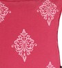 Pink Traditional Cotton 18 x 18 Inches Cushion Covers (Set of 2)