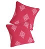 Pink Traditional Cotton 18 x 18 Inches Cushion Covers (Set of 2)