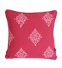 Pink Traditional Cotton 18 x 18 Inches Cushion Covers (Set of 2)